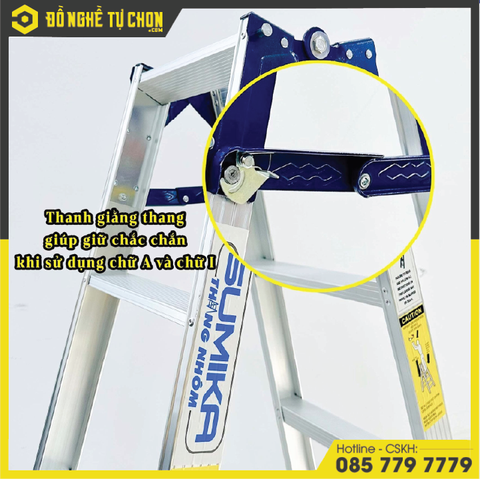 Thang Nhôm Xếp Chữ A Sumika SKD506