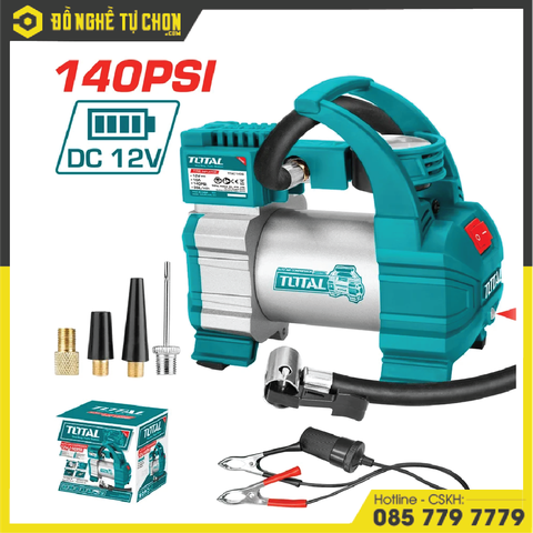 Dụng cụ kiểm tra hơi lốp xe ô tô DC12V hiệu Total TTAC1406