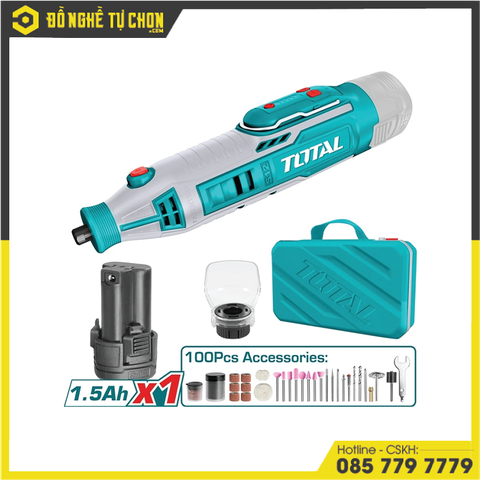 Máy mài khuôn dùng pin Lithium 12V  hiệu Total TMGLI20018