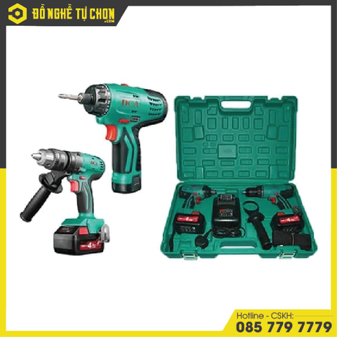 Bộ Combo Máy Khoan Bê Tông Và Máy Siết Bulong Dùng Pin DCA ADKIT05E