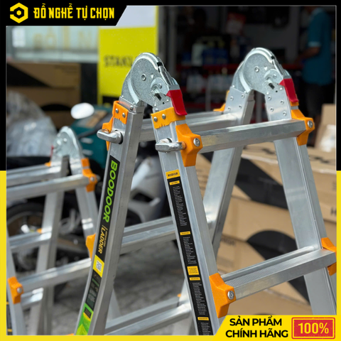 Thang Nhôm Rút Lồng 3m Boodoor BRL30 – Duỗi Thẳng 6m, Nhôm Dày 2.4mm, Tải Trọng 300Kg | Hàng Chính Hãng, Có VAT