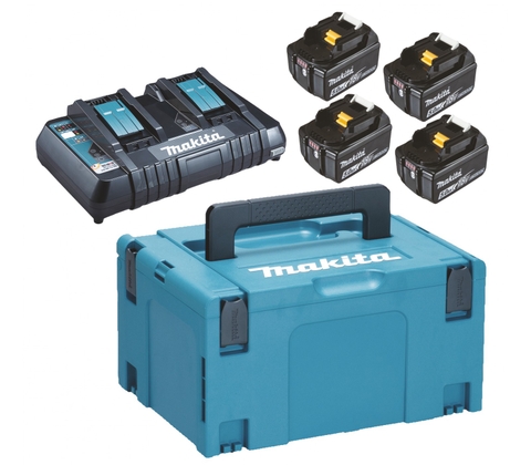 Bộ Pin Và Sạc Makita /MKP3PT184 (BL1850B*4/DC18RD)