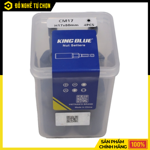 Đầu Chụp Bulong Sâu Lòng King Blue CM17 – Siết Mở Bulong Chắc Chắn, Chịu Lực Tốt, Độ Bền Cao | Hàng Chính Hãng, Có VAT