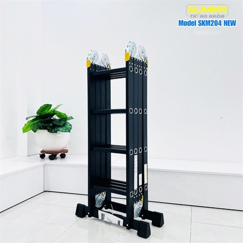 Thang nhôm gấp đa năng 4 đoạn - 16 bậc Sumika SKM204 NEW