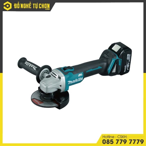 Máy Mài Góc Dùng Pin (125MM/CÔNG TẮC TRƯỢT/BL)(18V) Makita DGA506RTE