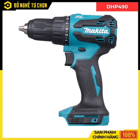 [THÂN] Máy Khoan Búa Vặn Vít Dùng Pin Makita DHP490Z – Mạnh Mẽ, Bền Bỉ, Đa Năng