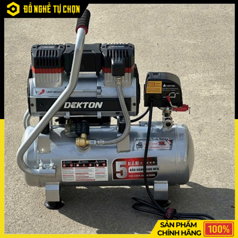 Máy Nén Khí Không Dầu Bình Nhôm Dekton DK-AC2910PROMAX 1.5HP 10L – Khí Sạch, Gọn Nhẹ, Vận Hành Êm, Hàng Chính Hãng, Có VAT