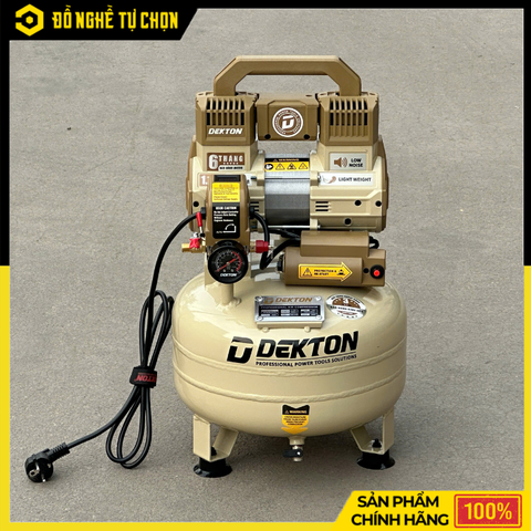 Máy Nén Khí Không Dầu Dekton DK-AC2912VTG 12L 1.1HP Lên Hơi Siêu Nhanh 52 Giây – Hàng Chính Hãng, Có VAT