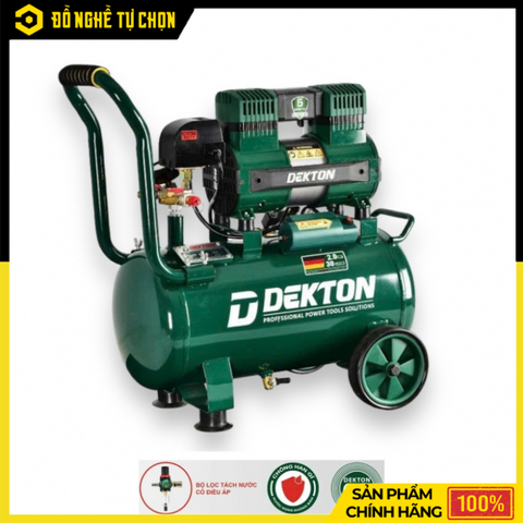 Máy Nén Khí Không Dầu Dekton DK-AC2925PRO 25 Lít – Chạy Êm, Lên Hơi Nhanh | Hàng Chính Hãng, Có VAT