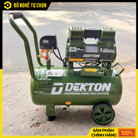 Máy Nén Khí Không Dầu Dekton DK-AC3930XPRO2HP 30L (Màu Oliu) | Hàng Chính Hãng, Có VAT