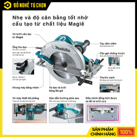 Máy Cưa Đĩa 255-270mm Makita HS0600 2000W Cắt Sâu 101mm | Hàng Chính Hãng, Có VAT
