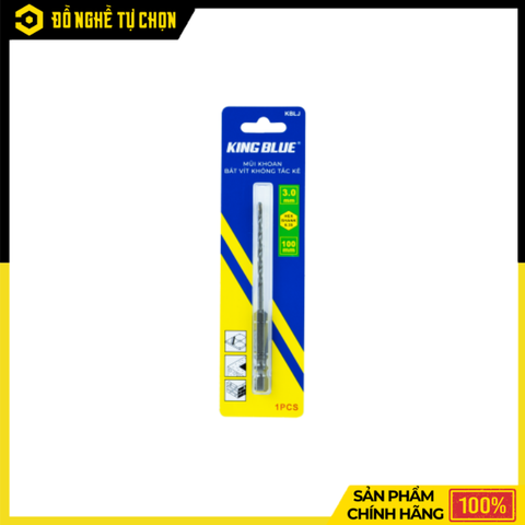 Mũi Khoan Tường Không Tắc Kê King Blue KBLJ-03x100 – Khoan Chính Xác, Bám Chắc, Thi Công Nhanh | Hàng Chính Hãng, Có VAT