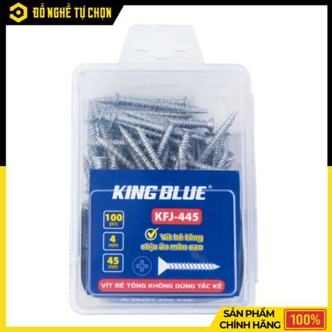 Vít Bê Tông Không Dùng Tắc Kê King Blue KFJ-445 – Bám Chắc Cực Tốt, Thi Công Nhanh, Chịu Lực Cao | Hàng Chính Hãng, Có VAT