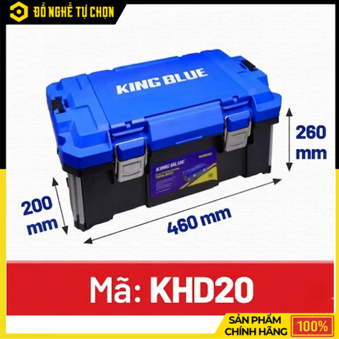 Thùng Đựng Đồ Nghề KHD20 – Kết Nối Linh Hoạt, Khóa & Bản Lề Inox, Tay Xách Nhôm Siêu Cứng | Hàng Chính Hãng, Có VAT