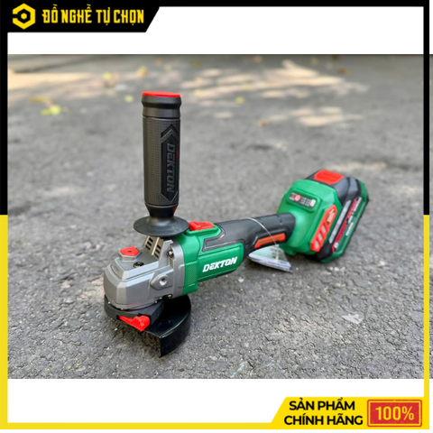 Máy mài cầm tay hoạt động bằng pin, hiệu DEKTON, model M21-AG100PLUS