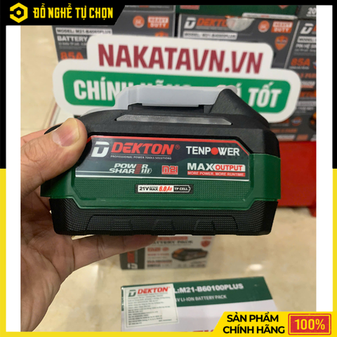 Pin Dekton 21V 6.0Ah 15 Cell M21-B60100Plus | Hàng Chính Hãng, Có VAT