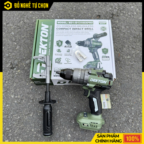 [THÂN] Máy Khoan Động Lực Pin 21V Dekton M21-ID13160XPRO - màu Olive 160Nm Brushless (Chưa Pin Sạc) | Hàng Chính Hãng, Có VAT