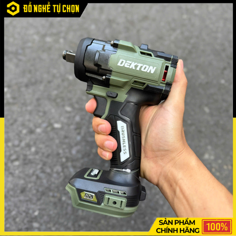 Thân Máy Siết Bu Lông Pin 21V Dekton M21-IW555XPLUS – 555Nm, Brushless, Đầu 1/2 Inch, 4 Tốc Độ | Hàng Chính Hãng, Có VAT