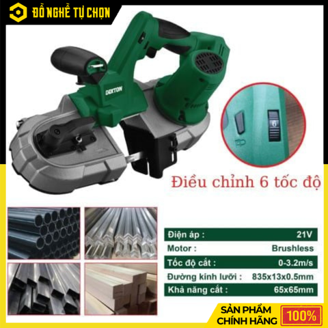 [THÂN] Máy Cưa Vòng Dùng Pin 21V Dekton M21-MCV835BL – 6 Cấp Tốc Độ – Cắt Đa Năng – Hàng Chính Hãng Có VAT