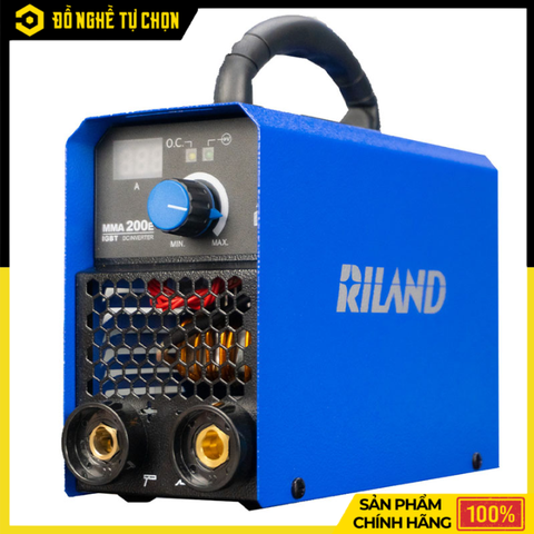 MÁY HÀN MINI RILAND MMA 200E – NHỎ GỌN, MẠNH MẼ, HÀN MƯỢT KHÔNG DÍNH QUE