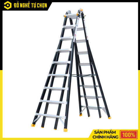 Thang Nhôm Gấp Đa Năng Nikawa NKB-49 Cao 8.4m Siêu Chắc Chắn, Giải Pháp Làm Việc Trên Cao Chuyên Nghiệp | Hàng Chính Hãng, Có VAT