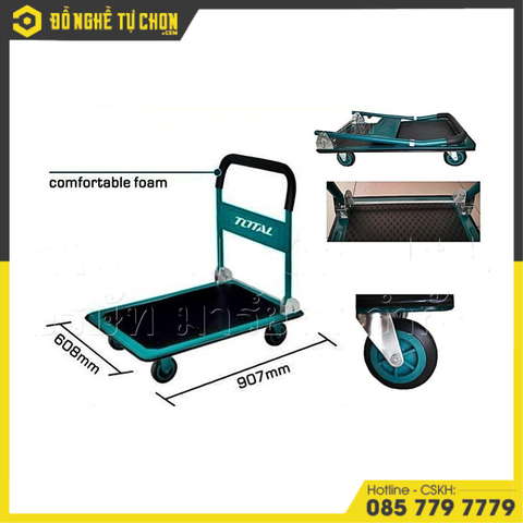 Xe đẩy hàng bằng tay có thể gập lại hiệu Total THTHP11502
