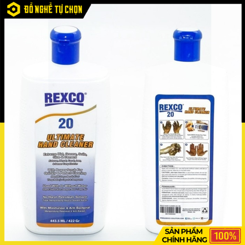 Xà Phòng Rửa Tay REXCO 20 – Chai 443.5ml – Sạch Nhanh, Dịu Nhẹ, Kháng Khuẩn – Hàng Chính Hãng Có VAT