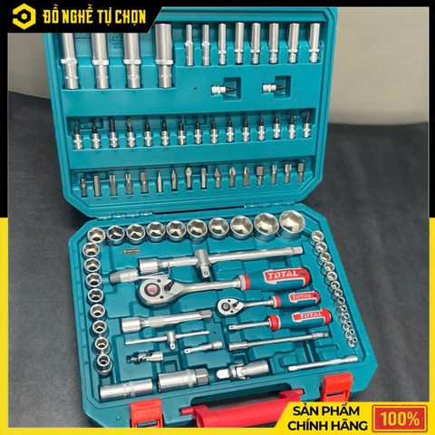 Bộ 94 đầu tuýp  1/4 inch &1/2 inch hiệu Total THT421942