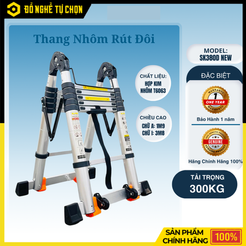 Thang Nhôm Rút Đôi SUMIKA SK380D NEW