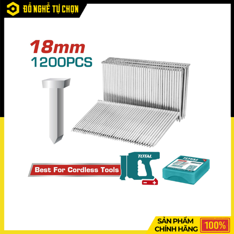 Đinh Bê Tông Total 18mm TAC12018 – Bắn Nhanh, Bám Chắc, Độ Bền Cao | Hàng Chính Hãng, Có VAT