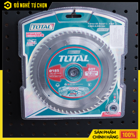 Lưỡi Cưa Gỗ TCT Total TAC231443 – 180mm x 60T – Hàng Chính Hãng Có VAT