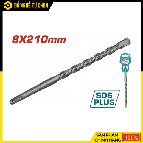 Mũi Khoan Bê Tông Bốn Cạnh 8x210mm Total TAC310803C – Khoan Nhanh, Độ Chính Xác Cao | Hàng Chính Hãng, Có VAT