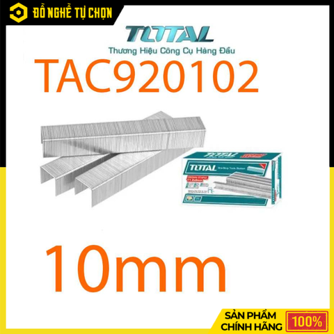 Đinh Bấm Chữ U Total 10mm TAC920102 – Ghim Cố Định Nhanh, Chắc Chắn | Hàng Chính Hãng, Có VAT