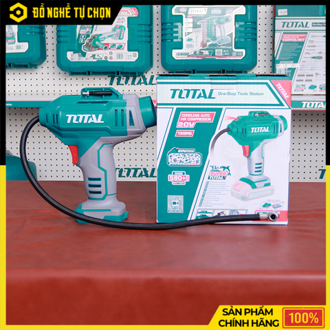 Máy Bơm Hơi Pin Total TACLI2018 (KHÔNG KÈM PIN - SẠC)  – 20V – Áp Suất 150PSI – Có Đèn LED – Hàng Chính Hãng Có VAT