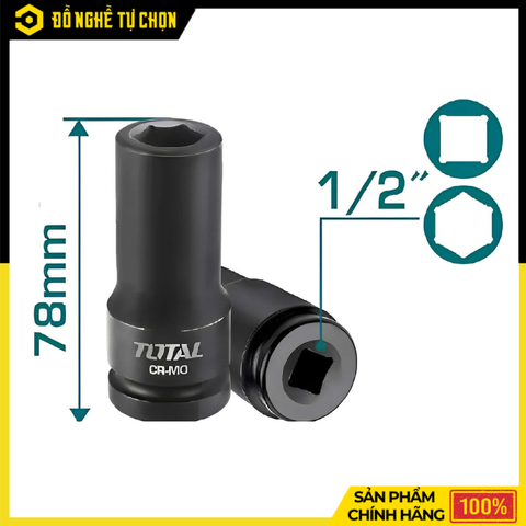 Đầu Tuýp 24mm 1/2