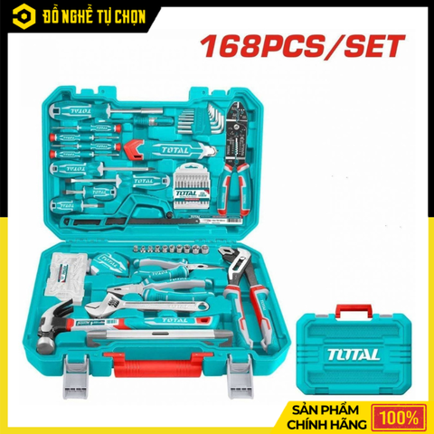 Bộ Dụng Cụ Sửa Chữa 168 Chi Tiết Total THKTHP21686 – Giải Pháp Toàn Diện Cho Mọi Công Việc | Hàng Chính Hãng, Có VAT