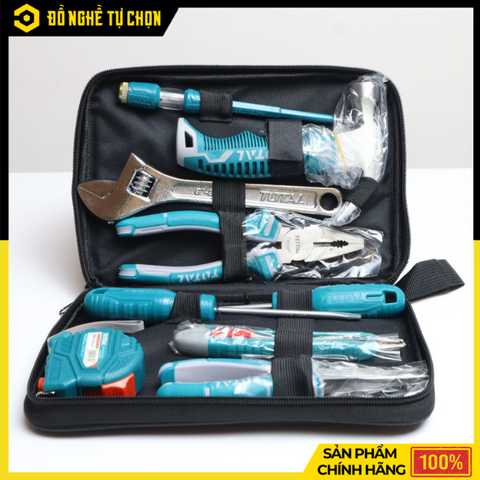 Bộ Đồ Nghề Cầm Tay 8 Chi Tiết Total THKTHP90086 Đa Năng, Gọn Nhẹ, Đầy Đủ Dụng Cụ Sửa Chữa Gia Đình | Hàng Chính Hãng, Có VAT