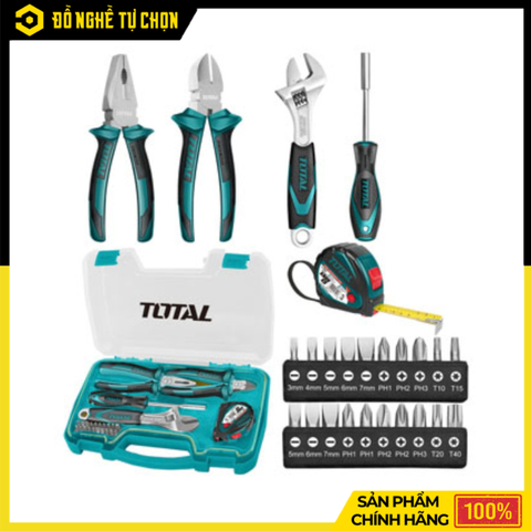 Bộ Đồ Nghề 25 Chi Tiết Total THKTHP90256 – Đầy Đủ Dụng Cụ, Gọn Gàng Tiện Lợi, Hỗ Trợ Sửa Chữa Hiệu Quả | Hàng Chính Hãng, Có VAT