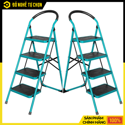 Thang Ghế Tay Vịn 4 Bậc Total THLAD09041 – An Toàn, Vững Chắc, Tiện Lợi Cho Mọi Gia Đình - Hàng Ch8isnh hãng, Có VAT