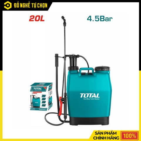 Bình Phun Thuốc 20L Total THSPP4201 – Dung Tích Lớn, Phun Mạnh Linh Hoạt, Đeo Vai Tiện Lợi | Hàng Chính Hãng, Có VAT