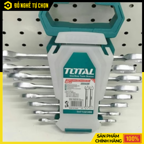 Bộ Cờ Lê 2 Đầu Miệng 8 Chi Tiết Total THT102386 (6–22mm) – Đầy Đủ Kích Thước, Chắc Chắn, Dễ Sử Dụng | Hàng Chính Hãng, Có VAT