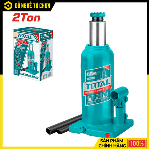 Con Đội Thủy Lực 2 Tấn Total THT109022 Nâng Hạ Xe An Toàn, Chịu Tải Mạnh Mẽ Cho Gara Và Gia Đình | Hàng Chính Hãng, Có VAT