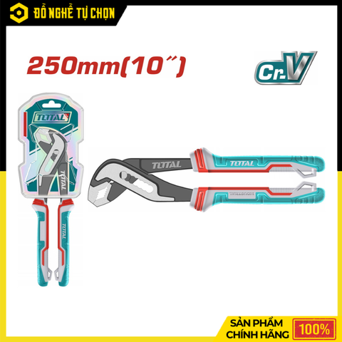 Kìm Mỏ Quạ 10 Inch Total THT281006 – Kẹp Mạnh, Điều Chỉnh Linh Hoạt, Thép CR-V Siêu Bền | Hàng Chính Hãng, Có VAT