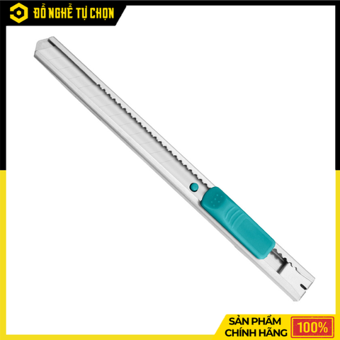 Dao Rọc Giấy 135mm Total THT5110906 – Khóa Tự Động, Lưỡi Sắc Bền | Hàng Chính Hãng, Có VAT