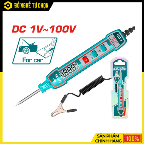 Dụng Cụ Kiểm Tra Mạch Ô Tô Total THTS41001 Kiểm Tra Điện Nhanh Chóng, Chính Xác Cho Gara Và Kỹ Thuật Viên | Hàng Chính Hãng, Có VAT