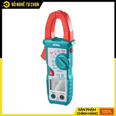 Kìm Đo AC Kỹ Thuật Số Total TMT46003 Đo Dòng Điện Chính Xác, Màn Hình LCD Rõ Nét, An Toàn Khi Sử Dụng | Hàng Chính Hãng, Có VAT