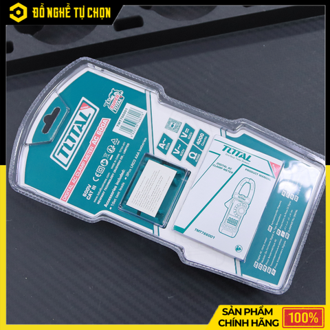 Ampe Kìm Điện Tử Total TMT766001 – True RMS – Đo Dòng AC 600A, Áp 600V – NCV, Giữ Dữ Liệu, Đèn Pin – Hàng Chính Hãng Có VAT