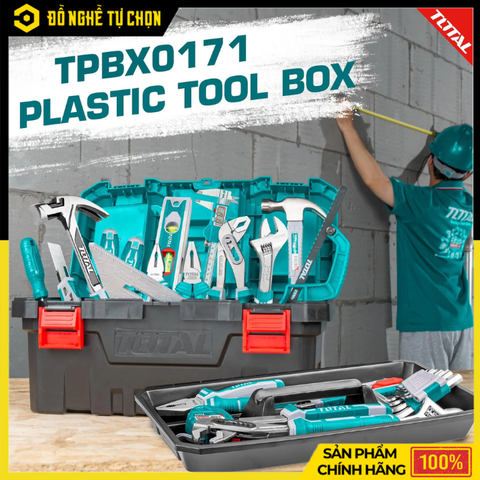 Hộp Nhựa Đựng Công Cụ 17 Inch Total TPBX0171 – Bền Bỉ, Tiện Lợi, Dung Tích Lớn | Hàng Chính Hãng, Có VAT