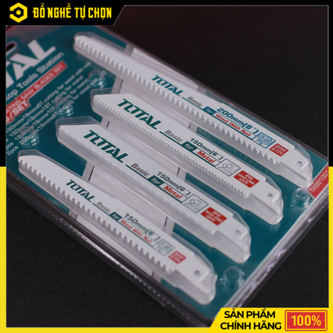 Bộ Lưỡi Cưa Kiếm Total TRSB1001 – 10 Lưỡi Bi-Metal – Cắt Gỗ Có Đinh & Kim Loại – Hàng Chính Hãng Có VAT