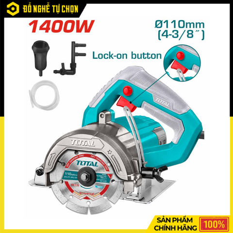 Máy Cắt Đá Gạch Total TS3141106 1400W – Cắt Nhanh, Chính Xác, Dễ Điều Khiển | Hàng Chính Hãng, Có VAT
